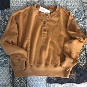 Ae ahhmazingly soft henley sweatshirt Clearance